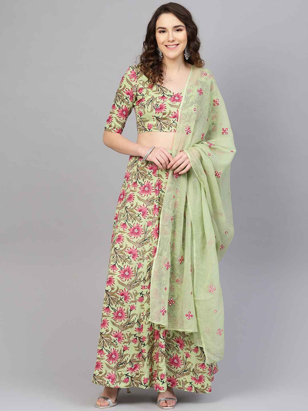 anayna-Green-and-Pink-Block-Print-Ready-to-Wear-Lehenga-and-Blouse-with-Dupatta