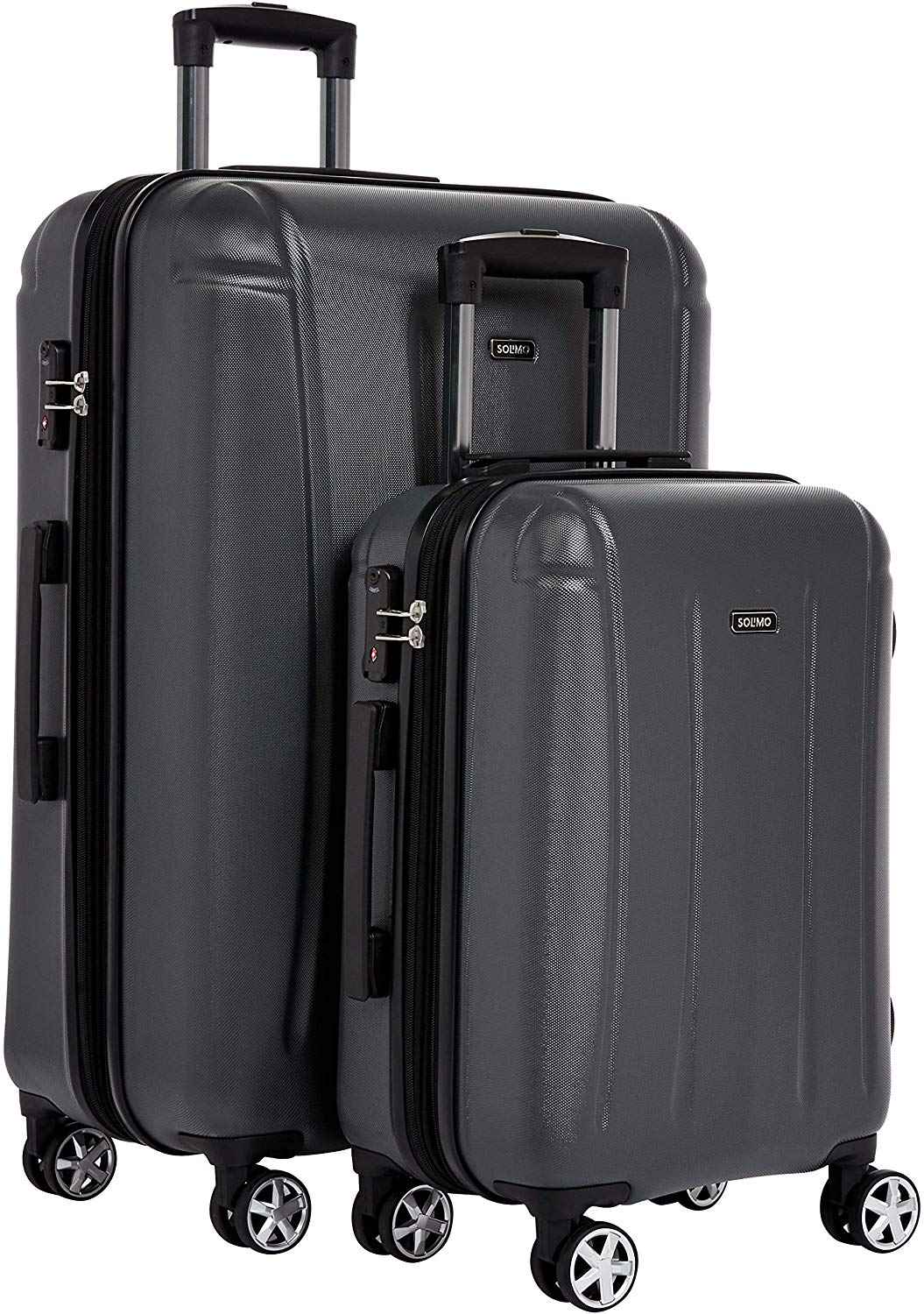 Amazon-Brand---Solimo-Grey-Hardsided-Luggage-with-TSA-Lock,-Set-of-2-(78cm-plus-56.5-cm)