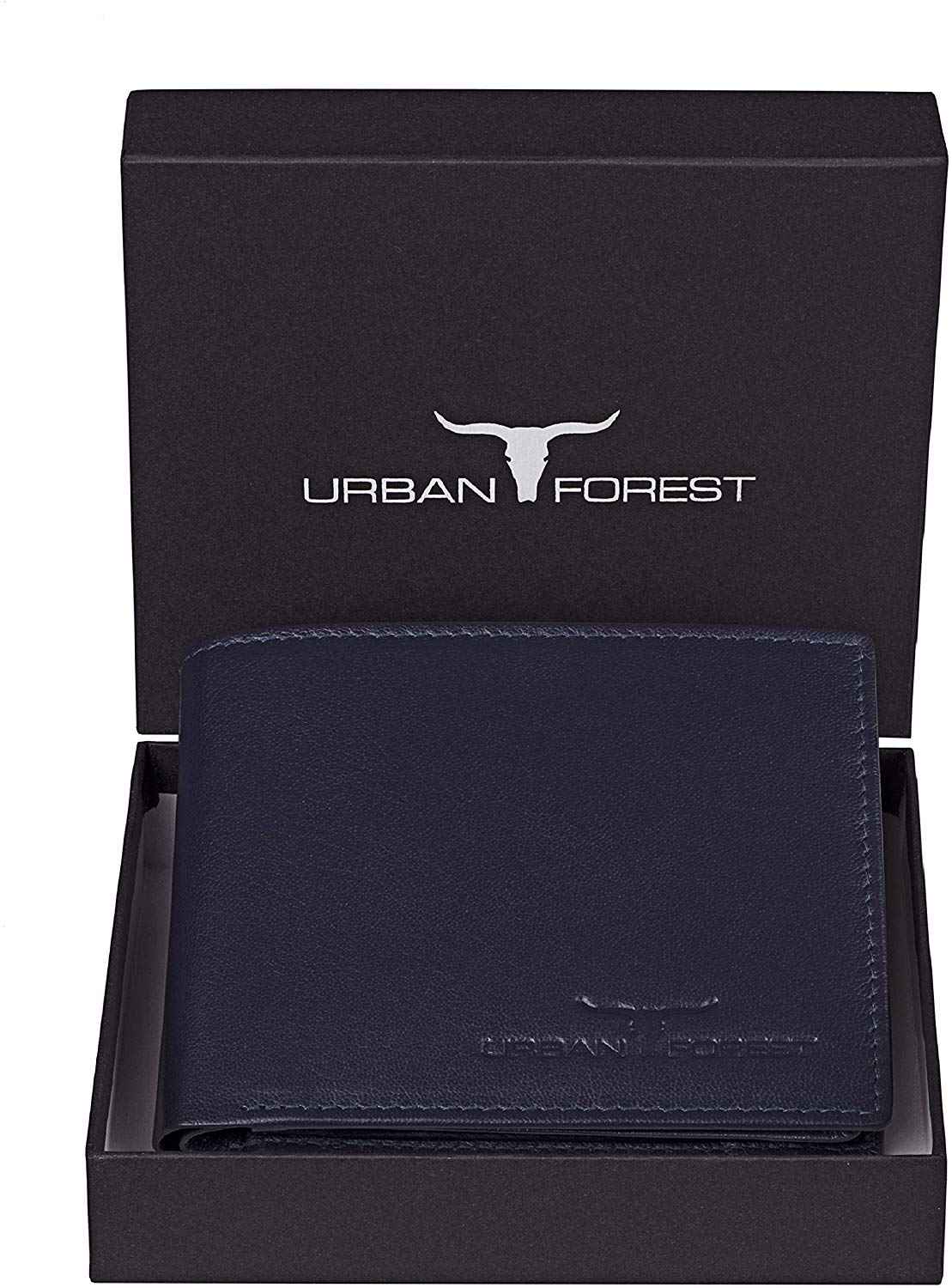 URBAN-FOREST-Dakota-Men's-Leather-Wallet-(Blueberry)